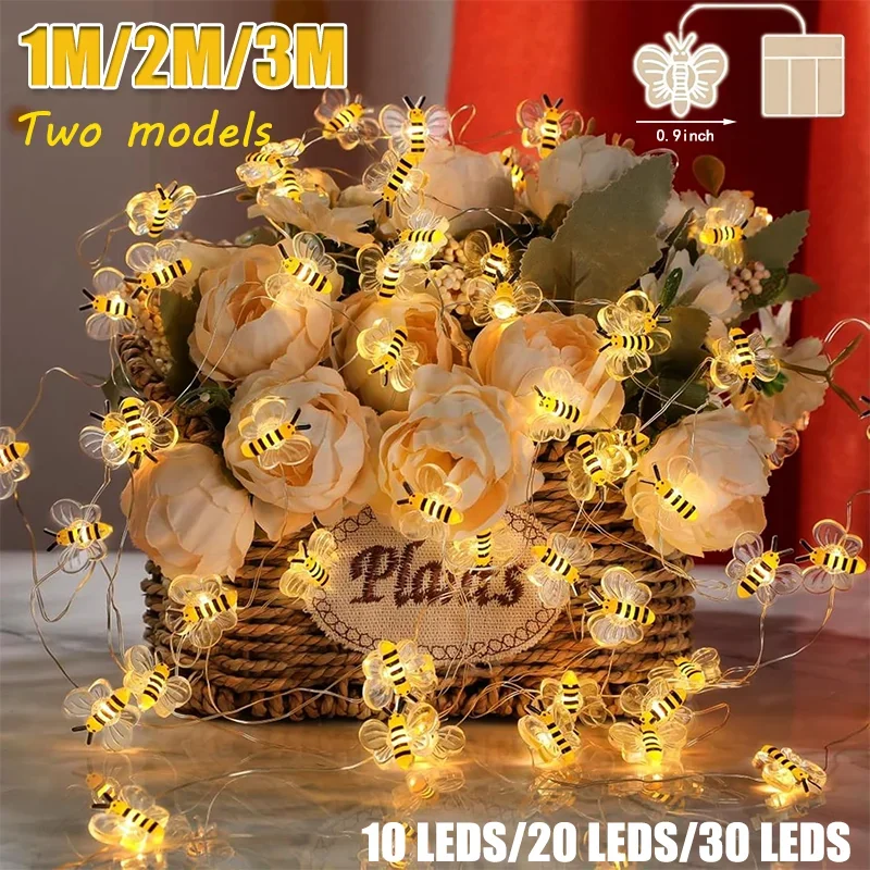 

Гирлянда из пчелы, Декоративная гирлянда для спальни, растений, патио
