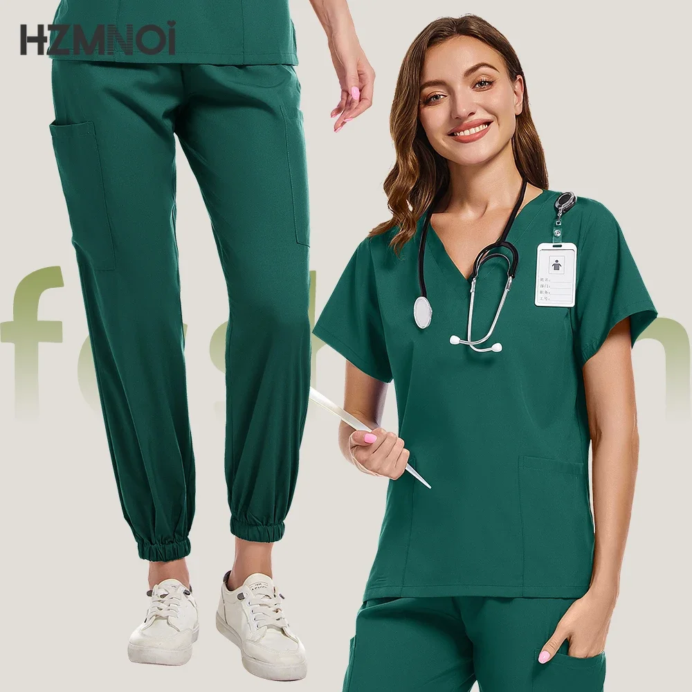 Hospital Surgical Clothes Medical Uniform Women Scrub Set Doctor Nurse Accessories Dental Clinic Scrub Set Beauty Salon Workwear