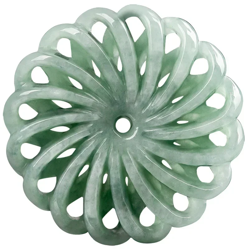 الأخضر قلادة من اليشم قلادة اليدوية نحت الوقت يأتي تشغيل نقل عجلة سترة سلسلة السنة الجديدة الراقية الملحقات هدية #5