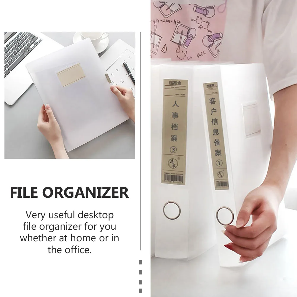 

2 Pcs File Folder Report Document Files Folders Desktop Case Organizer Pvc Paper Storage Cases