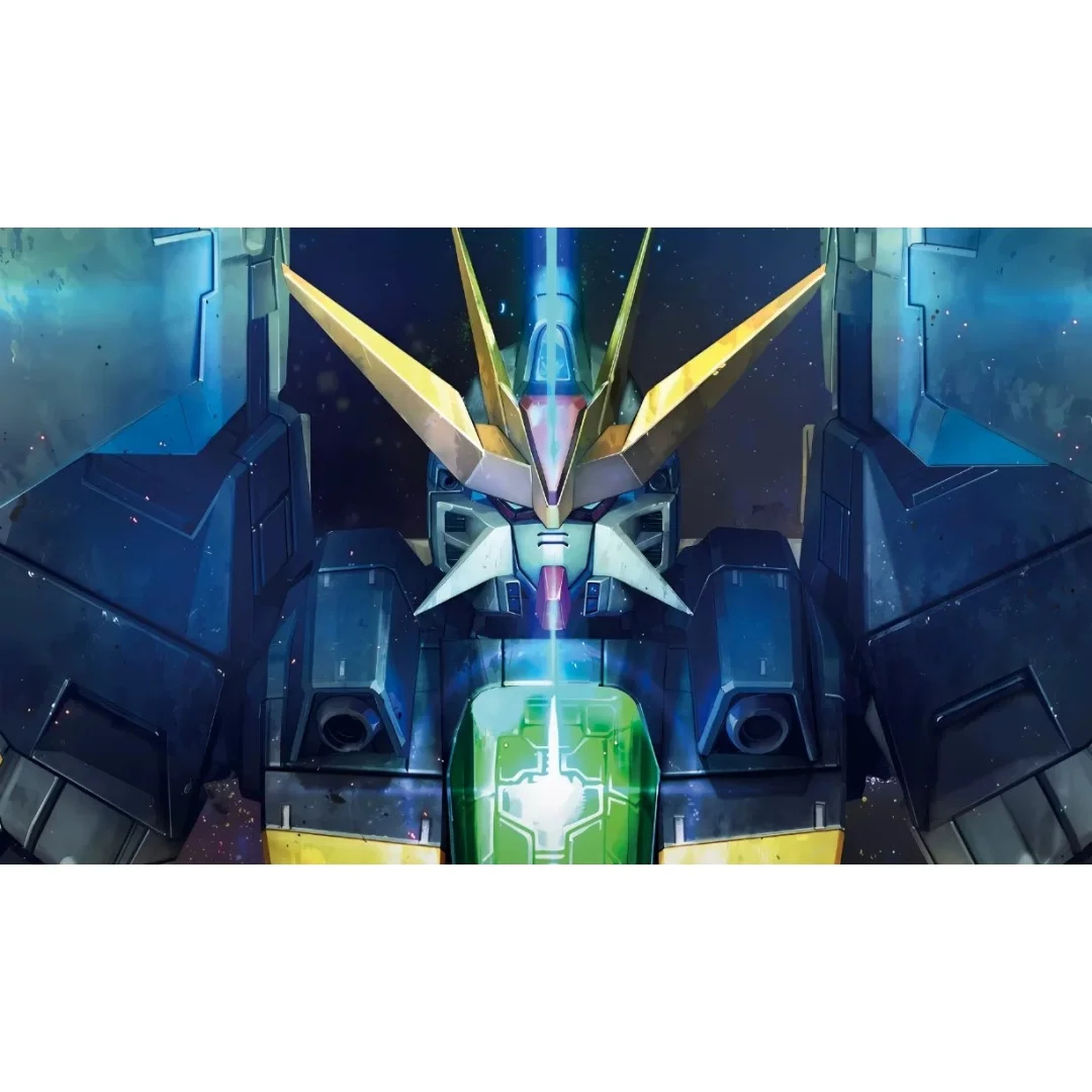 600x350mm Diy Gundam DX 1st Anniversary Limited Flash Surface Fabric Playmat 1.5mmseamless Edge Single Board Game Card Pad Toys