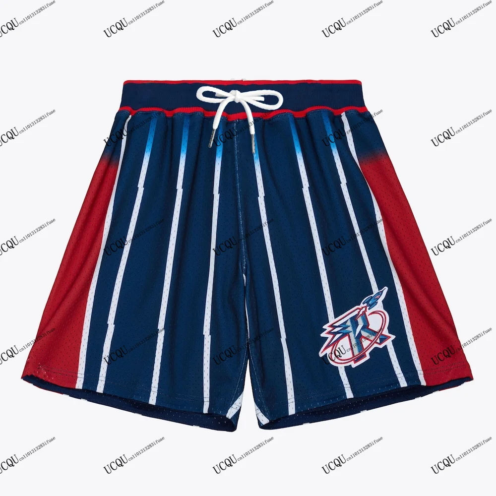 هيوستن ستايل 2025-26 وصول جديد خمر شورت كرة السلة الأمريكية الكبار رياضي عادية الصواريخ للجنسين 1996-97 الموسم #1