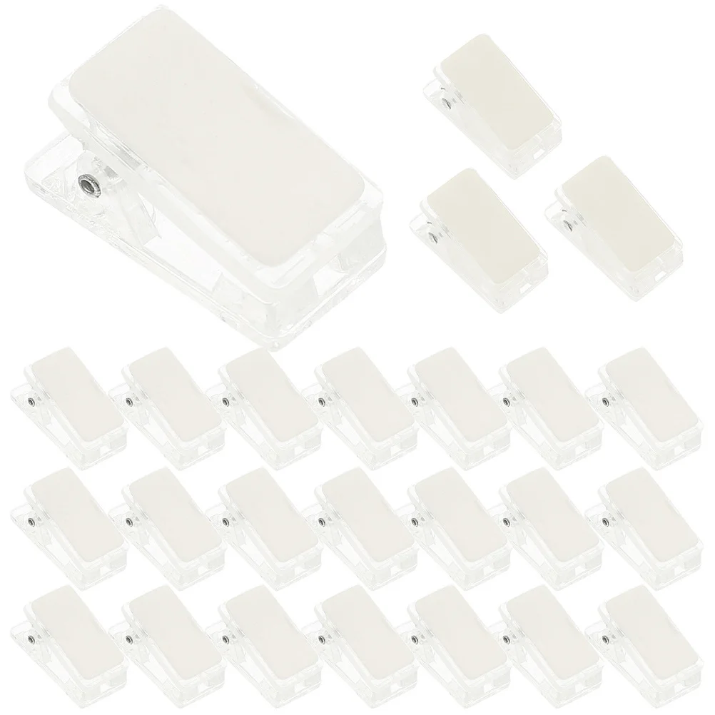 

35Pcs Badge Clips Plastic Id Badge Holder Adhesive Name Tag Clip for Work Id Card Easy Carry Convenient Use Lanyard Clips