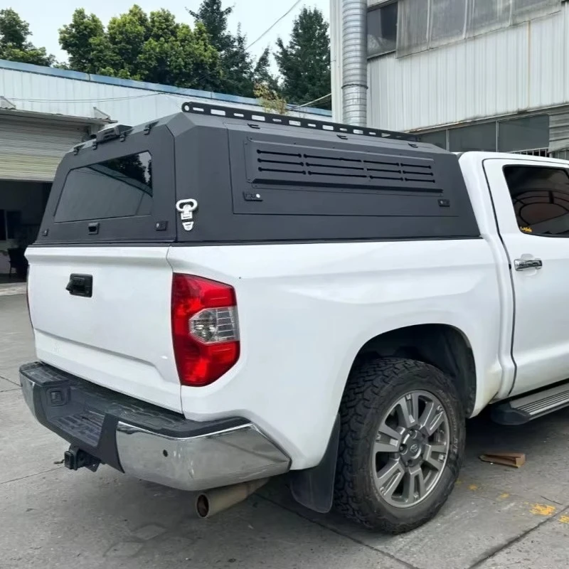 

High Quality Aluminum Alloy Pickup Hardtop Truck Canopy for Ranger Raptor Camper Shell No Drill Installation Snap Operation