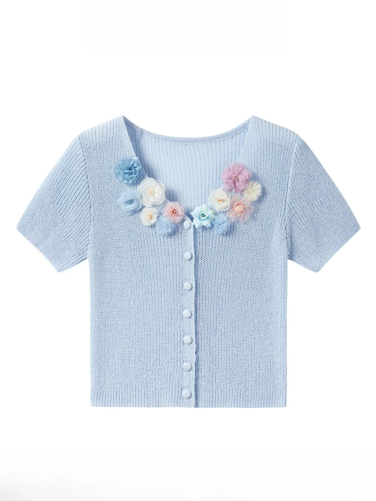 

Женский укороченный кардиган с V-образным вырезом и коротким рукавом, вязаный, приталенный, модный, для повседневной носки, в корейском стиле