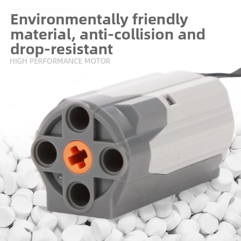 Motor M para bloques de construcción, juguete, funciones de potencia MOC, piezas técnicas PF, tamaño mediano