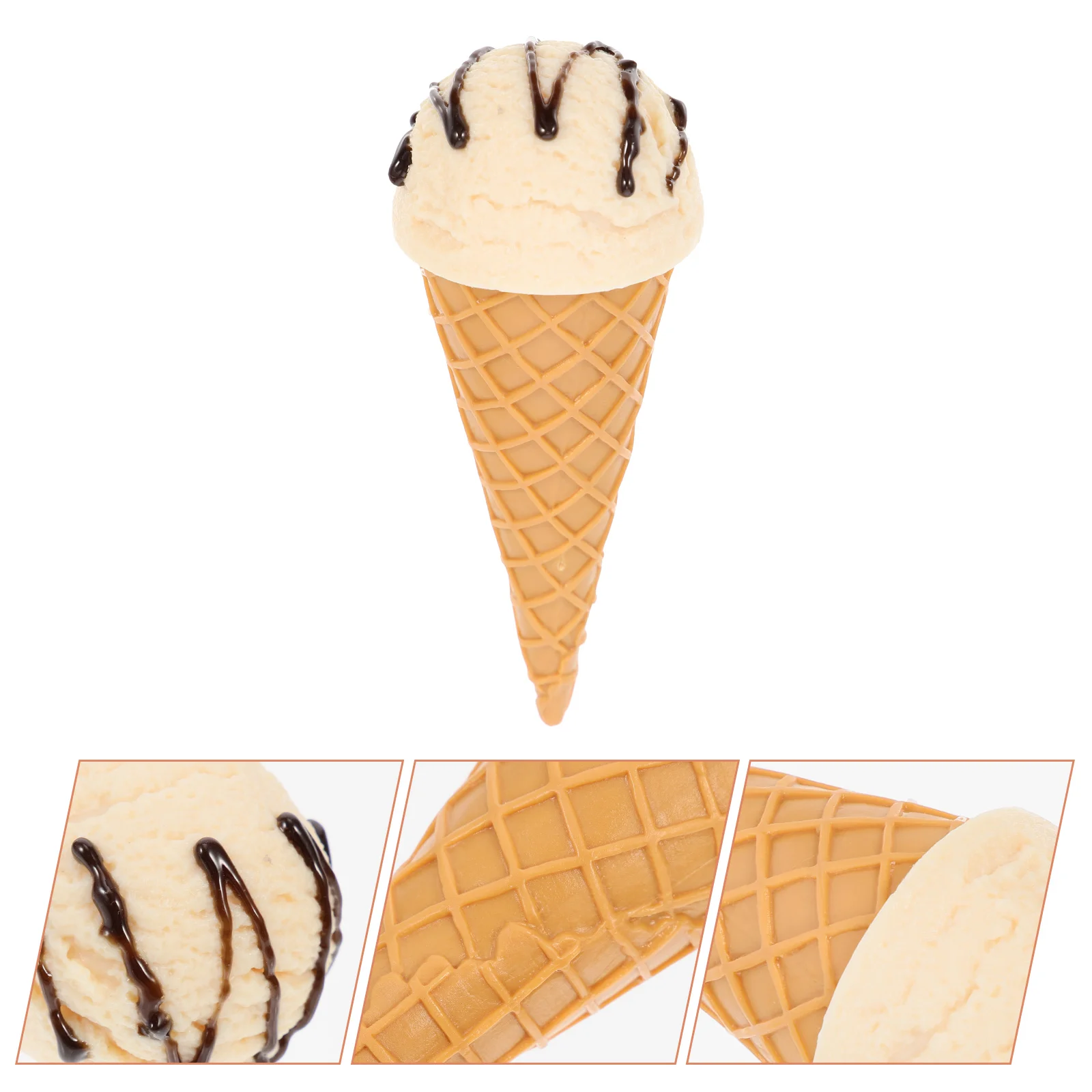 Simulation Ice Cream Shop Display Prop Artificial Model Party Favors Toy Photo Ice-cream Cone Fake
