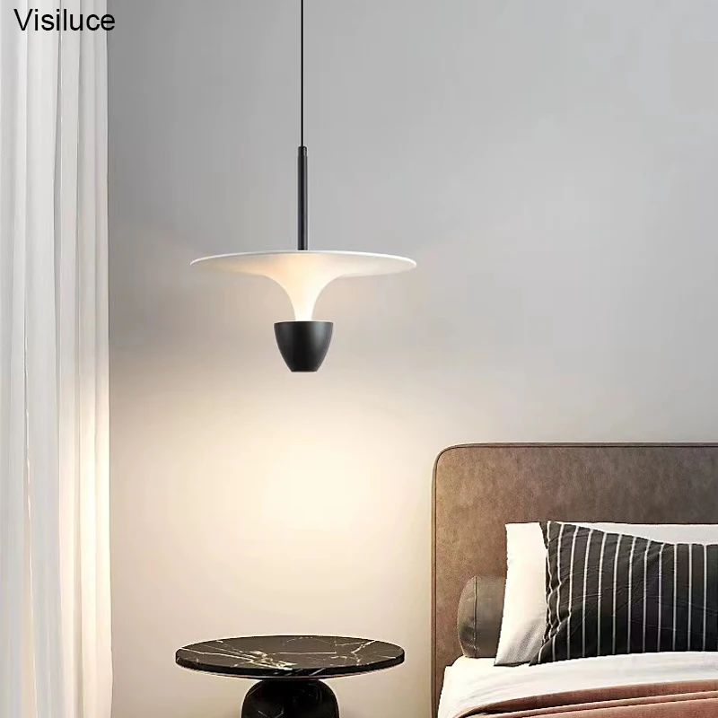 

minimalist Bedside modern Nordic Aluminum LED chandelier pendant light for restaurant kitchen island bar bedroom decor