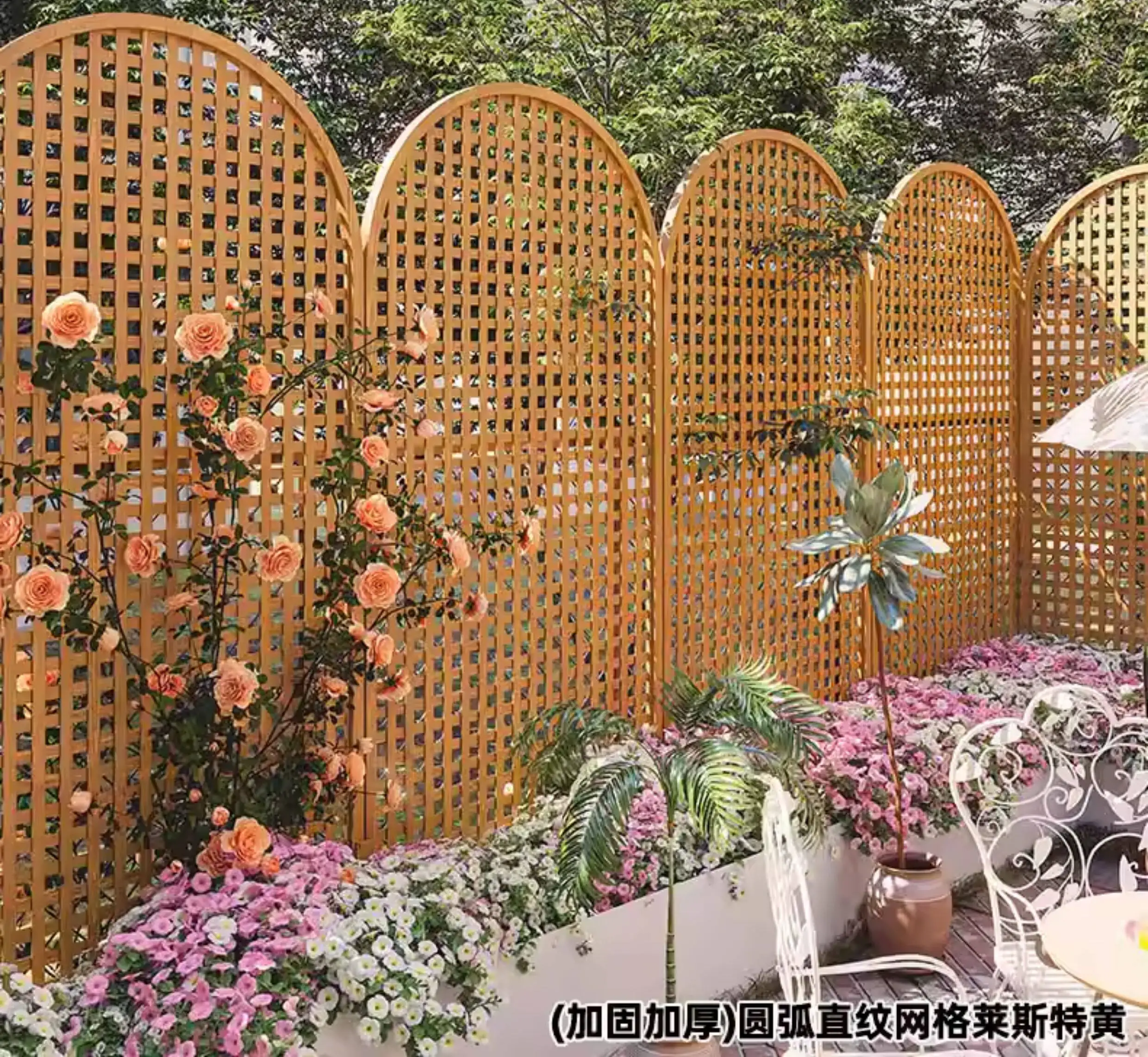 Anti-corrosion wood fence outdoor courtyard fence fence courtyard wall guardrail