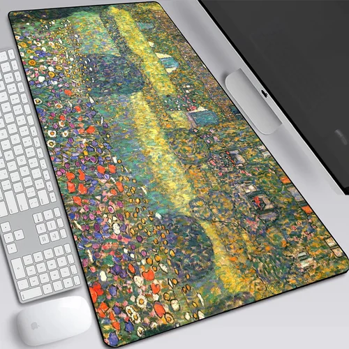Alfombrilla de ratón grande The Kiss Gustav Klimt para juegos, alfombrilla de ratón para ordenador portátil, alfombrilla de teclado, alfombrilla de escritorio para PC, alfombrilla de ratón para Gamer, alfombrilla de oficina