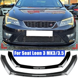 ABS Front Bumper Lip Splitter Bodykits for Seat Leon 3 MK3 5F TDI TSI ST SC 2012-2016 Tuning Diffuser Spoiler Custom Body Kit