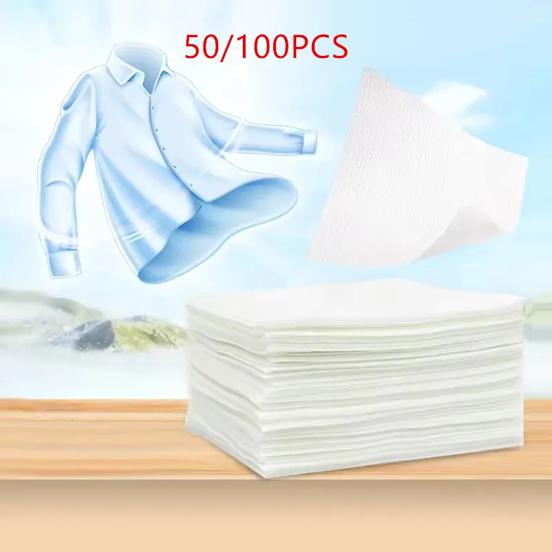 50/100pcs Laundry Color Dye-Resistant Cloth - Chemical-Free, Anti-Penetration, Fade Protection