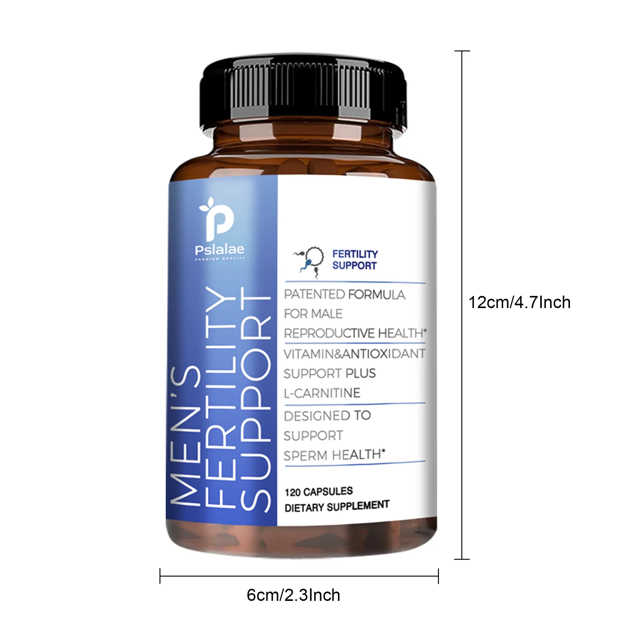 دعم الخصوبة للرجال، L-Carnitine، Maca، Niacin، الكروم، الجينسنغ، الفيتامينات المتعددة، المعادن المتعددة - 120 كبسولة #6