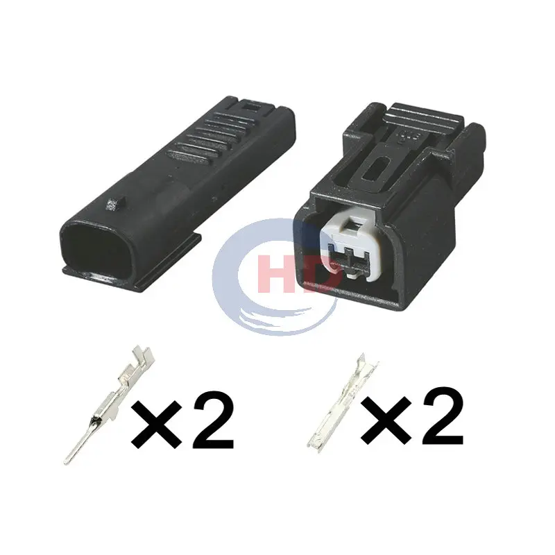 

1-20 sets 2pin Fuel Injector Connector Plug Kit HD0210Y-1.2-11 6189-6904
