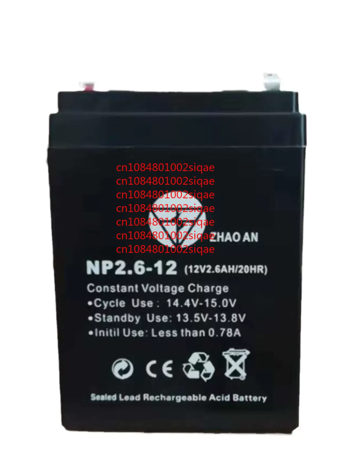 12V 2.6AH Battery Rechargeable lead-acid Accumulator for Children Toy Car Backup Power Desk LED Light WYORESY