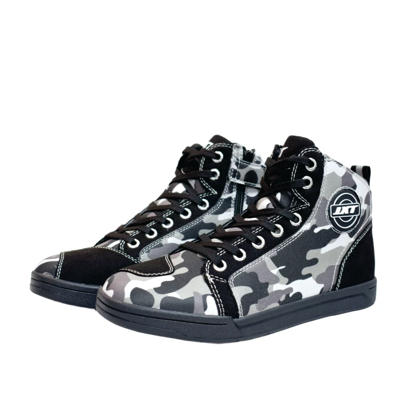 JXT WOLF รองเท้าขี่มอเตอร์ไซค์สําหรับบุรุษและสตรีรองเท้าสั้นลําลองกันตกรองเท้าขี่ระบายอากาศรองเท้าป้องกัน