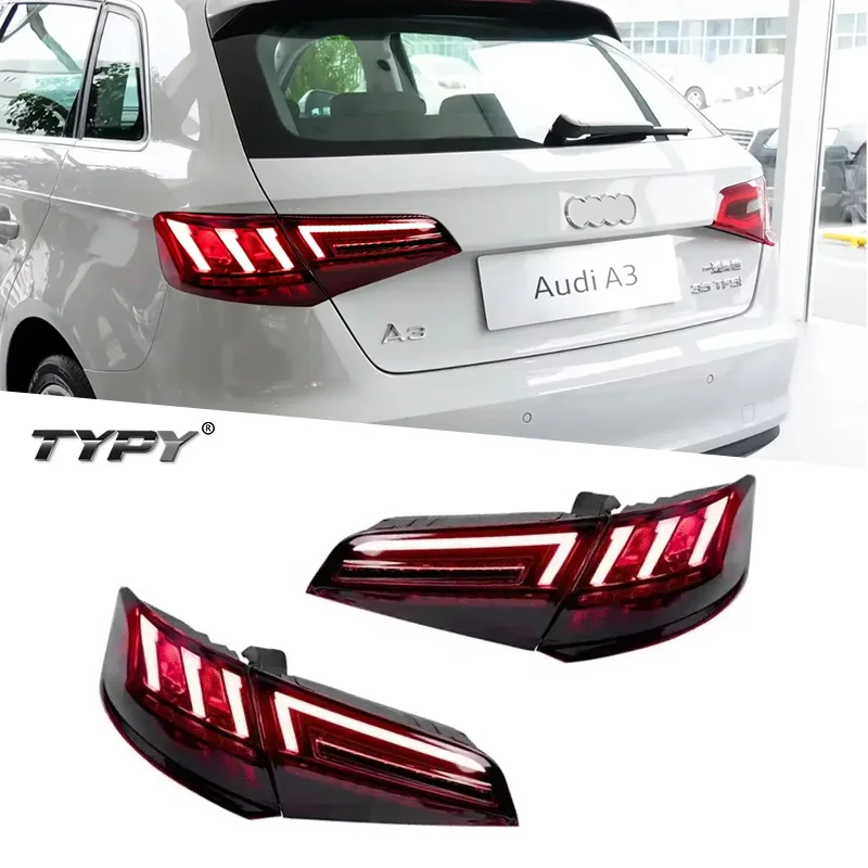 

TYPY автомобиль для Audi A3 задние фонари Sportback обновление модифицированный новый DRL динамический указатель поворота светодиодный задний фонарь 2013-2019 автоаксессуары