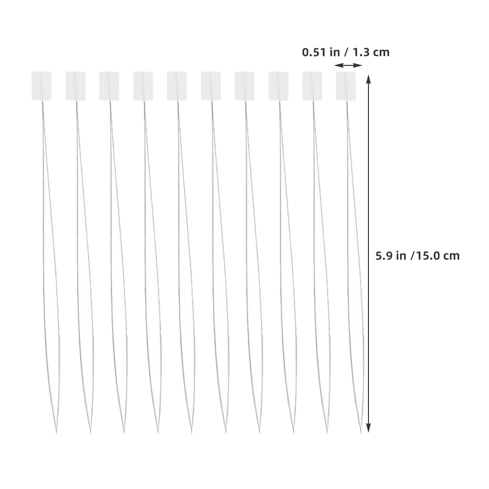 10 Pcs Needle Threaders for Punch Embroidery Tool Tools Hand Sewing Guide Machines Needles Craft