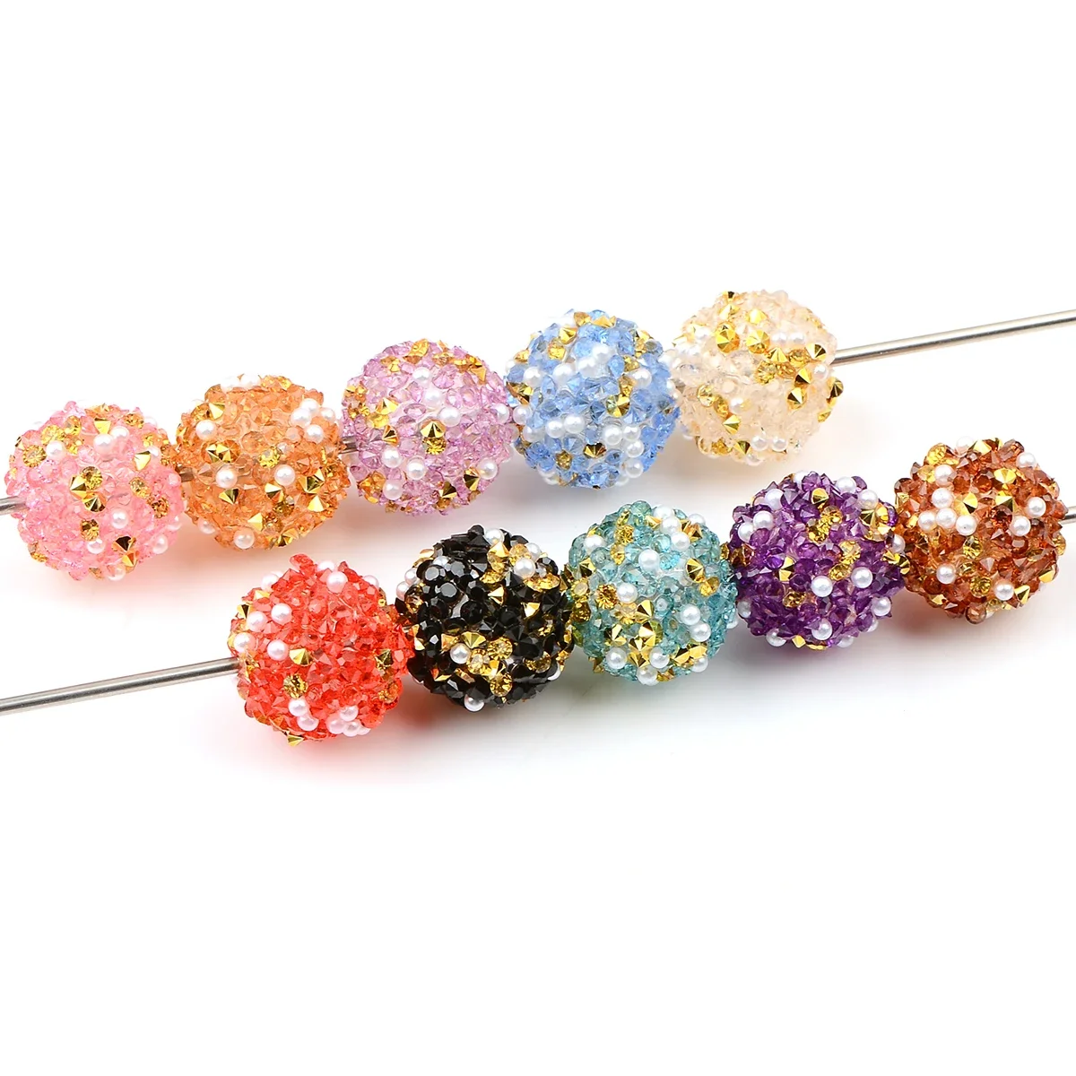 10pcs 16mm Acrylic Round Bead Mix color Acrylic hard sugar round bead For Jewelry Make Bracelet necklace anklet DIY Accessories