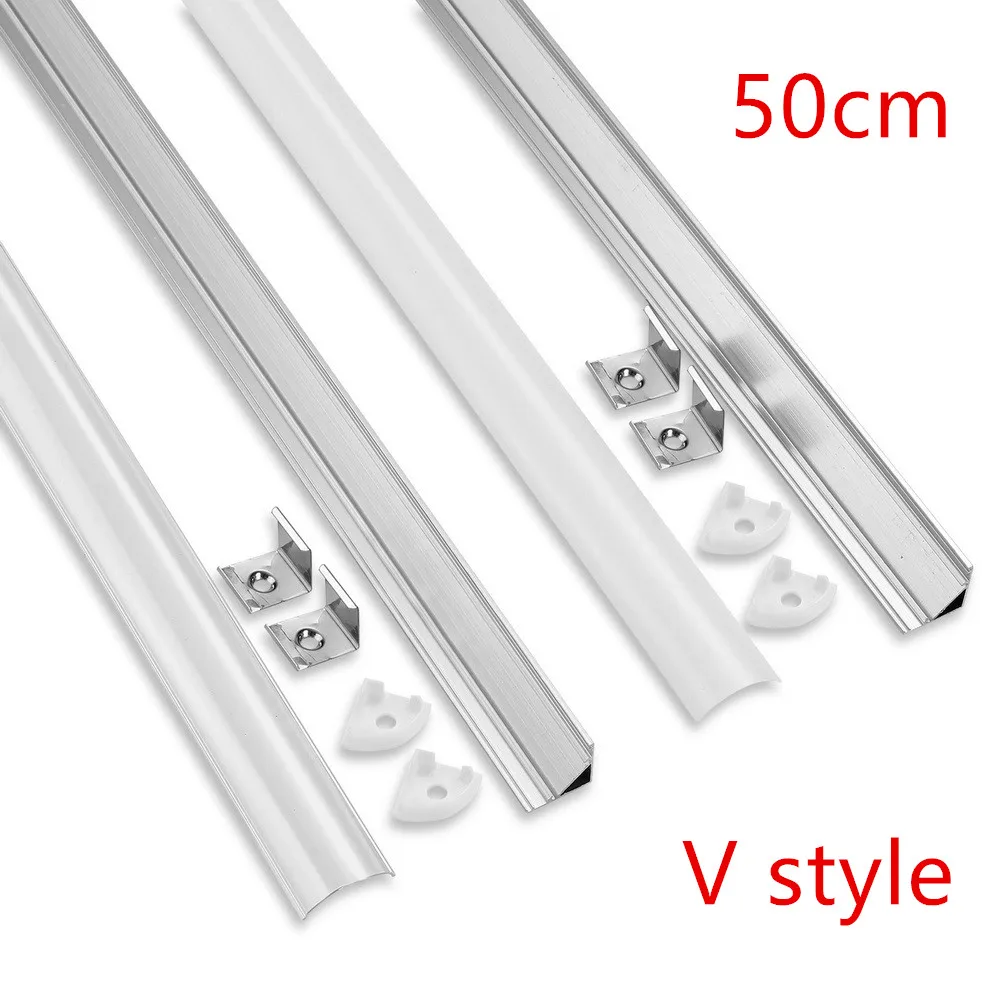 

LED strip aluminum profile led light bar Corner Aluminium Profile Channel Holder for Ceiling wall corner LED Strip Light Bar