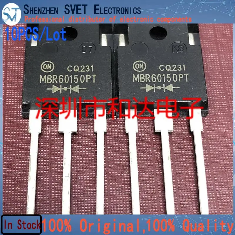 10PCS/Lot MBR60150PT  MOS TO-247 150V 60A  Imported Original New And In Stock 100%Test