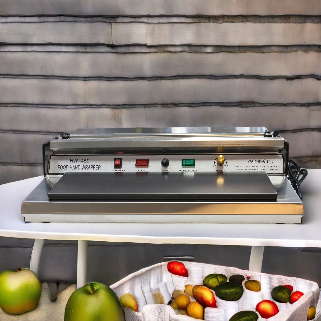 220V 300W Supermarket Fruit Store Packaging And Preservation Film Sealing Cutting Machine Preservation Film Packaging Machine