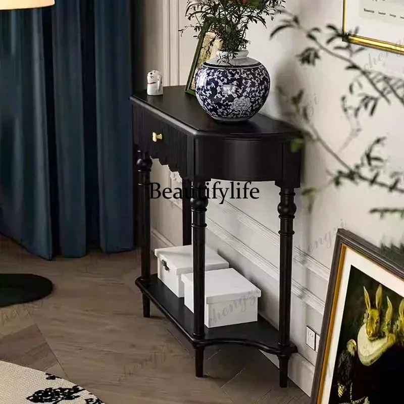 K153 Modern Beauty Console Table Luxury Living Room Premium Entrance Hall Console Table Drawers Storage Wohnzimmer Tisch Furnitu