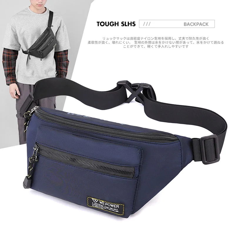 

Men's Shoulder Bag Waterproof Oxford Crossbody Bag Sling Multifunction Short Travel Messenger Chest Pack for Male Handbags bag