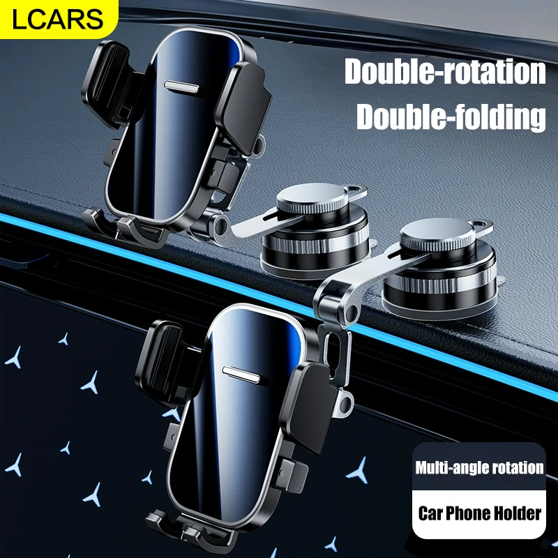 

Anti-Drop Car Phone Holder with Strong Suction Cup 360° Rotatable Foldable Arm Mount for Dashboard, Windshield & Monitor Screen