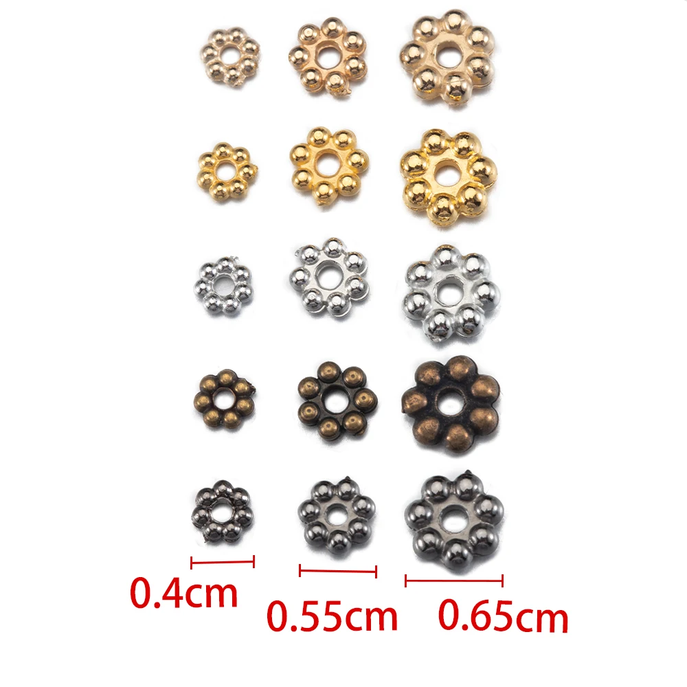 حوالي 200 قطعة CCB البلاستيك ندفة الثلج خرزة مباعدة زهرة مبعثر حبة قبعة ل سوار ذاتي الصنع إبرة الموضوع صنع المجوهرات الملحقات #4