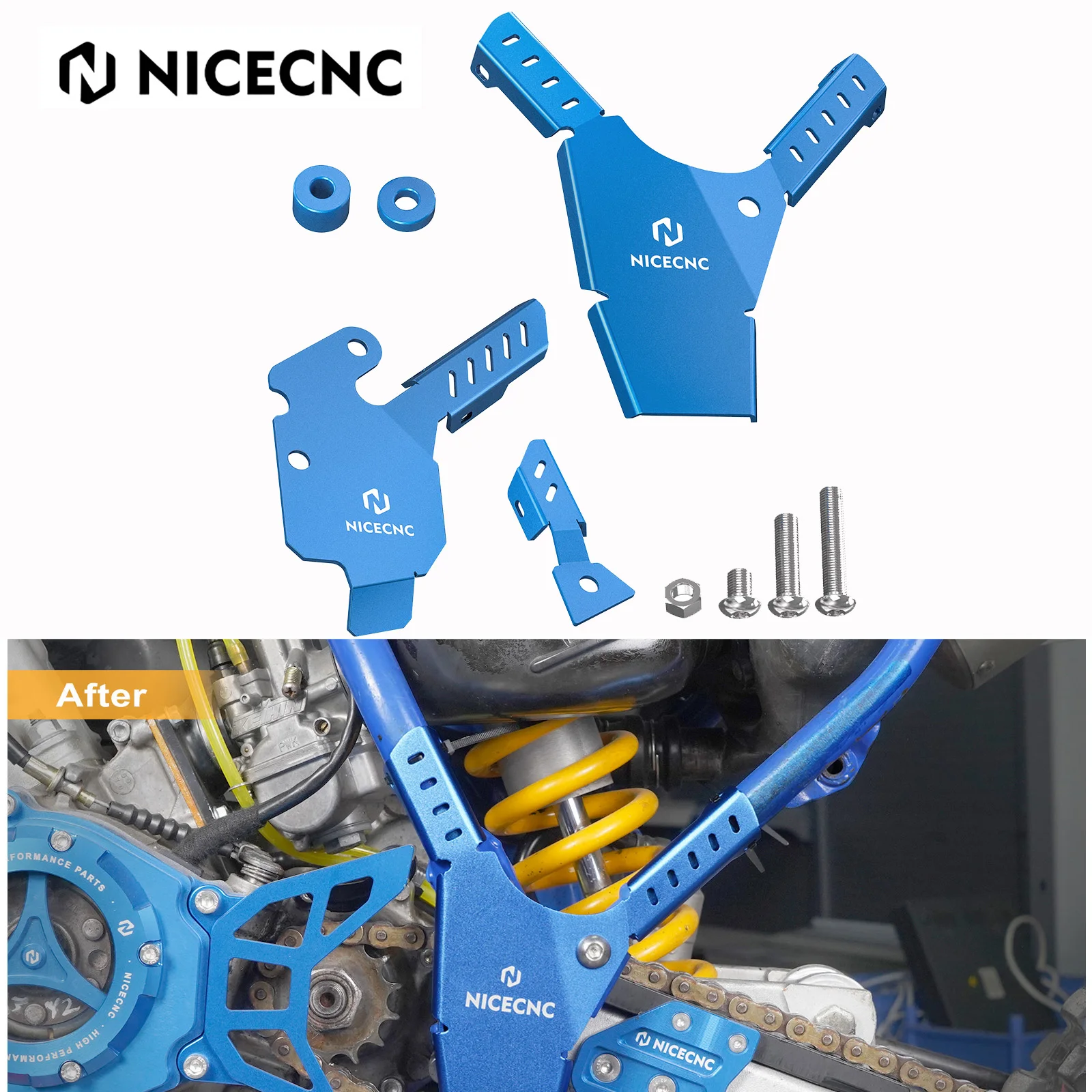 

Aluminium Frame Guards Covers For Yamaha YZ85 YZ 85 2002-2021 2020 2019 2018 2017 2016 2015 2014 2013 Motorcycle Accessories