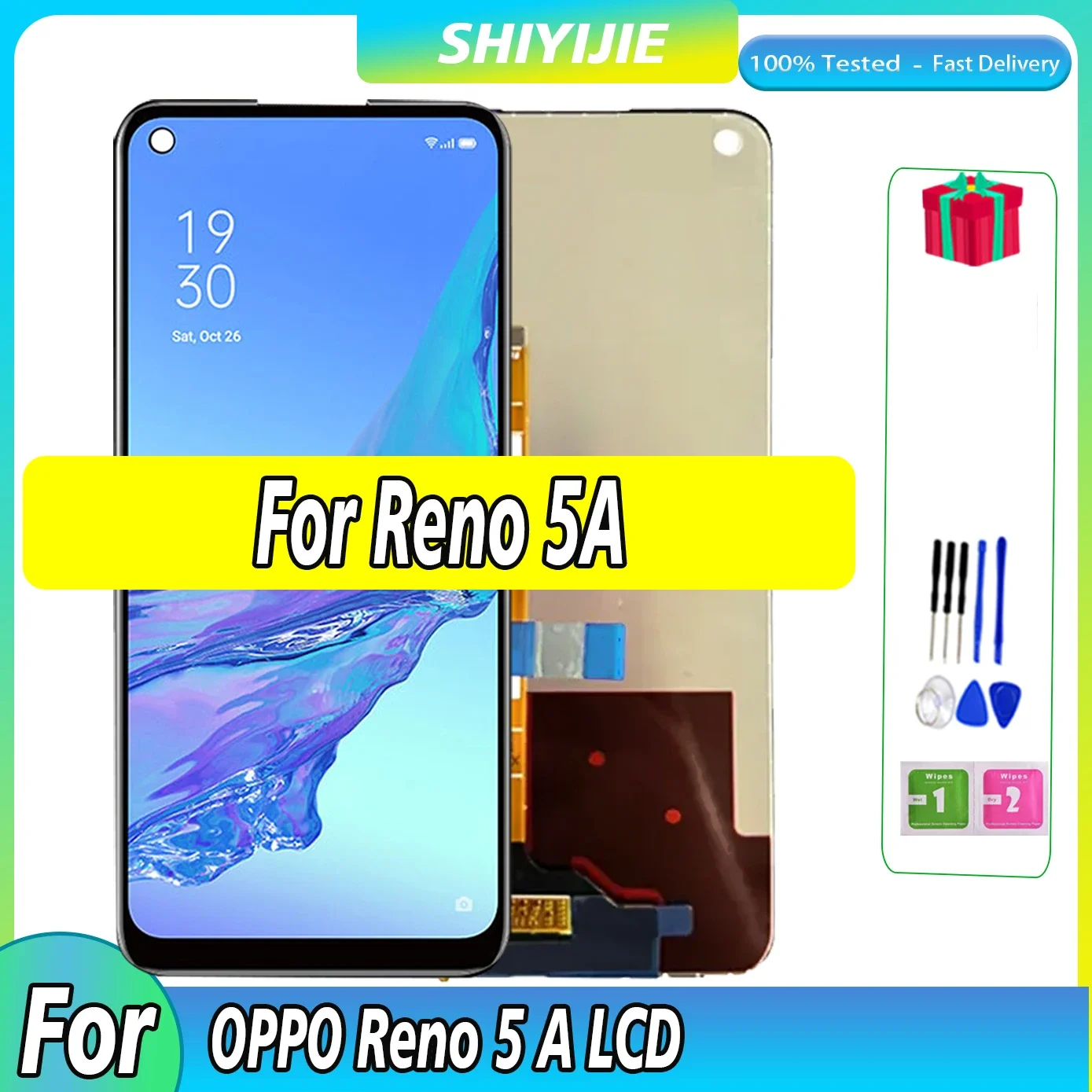 

High quality 6.5"For Oppo Reno5 A 5G LCD CPH2199 A101OP A1030P Display Touch Digitizer For Reno5A LCD Reno 5A Screen Assembly