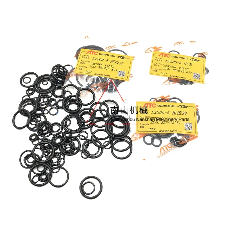 

For Hitachi EX200-2-3-5 Distribution Valve Repair Kit Distributor Oil Seal Multi way Valve Oil Seal Excavator Accessories