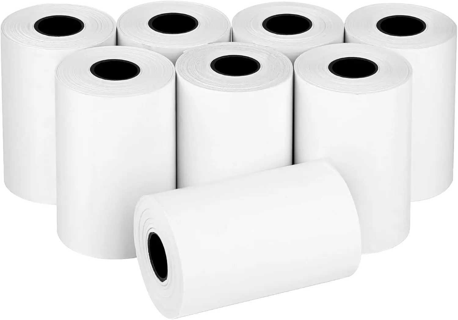 

8 рулонов термобумаги для чеков, 2 1/4 дюйма x 55 футов, совместимы с большинством банковских терминалов и POS-принтеров.