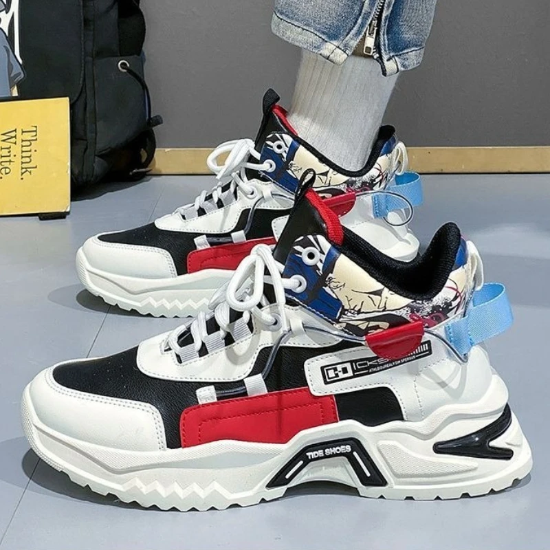 

Height Increase Lace Up Boots for Men Spring Autumn Platform Sneaker Retro Designer Non Slip Hot Selling Man Shoes in Promotion