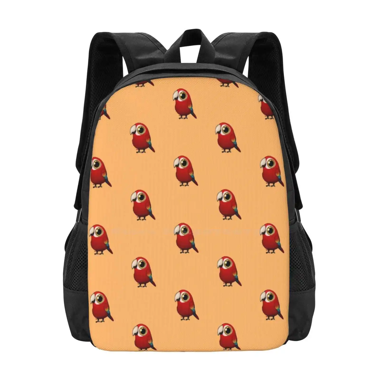 Cute Fat Macaw Hot Sale Schoolbag Backpack Fashion Bags Fat Cute Bird Round Big Eyes Parrot Macaw