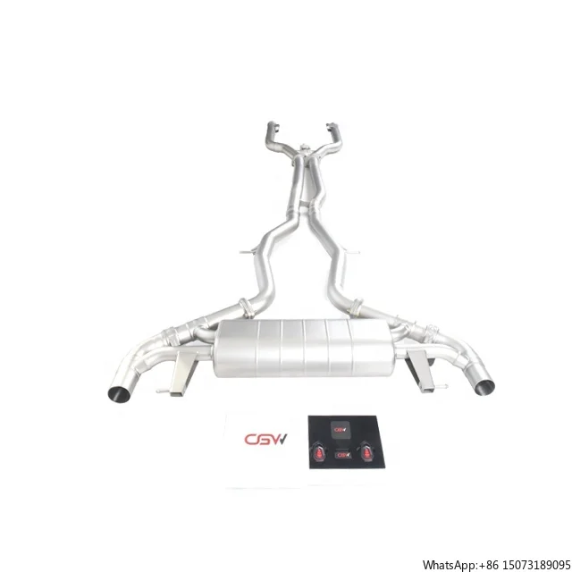 

Customers Desired Styles Muffler Catback Tips with Gesture Valve Control for GLC63 4.0T Exhaust Tips