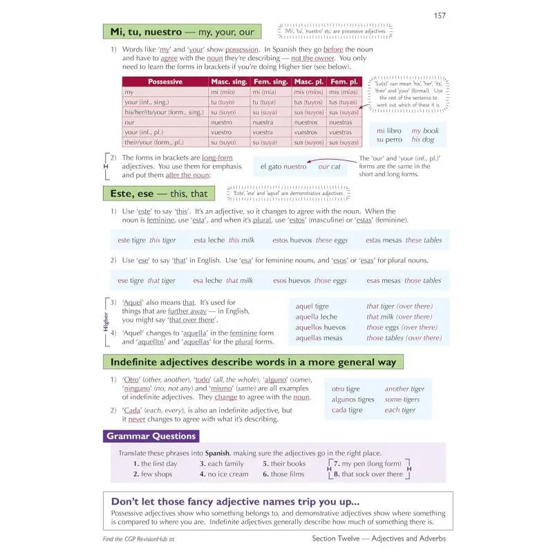 ممارسة مراجعة كاملة من Edexcel الإسبانية الجديدة مع CGP RevisionHub لللامتحانات من 2026 CGP 9781837741274 #5