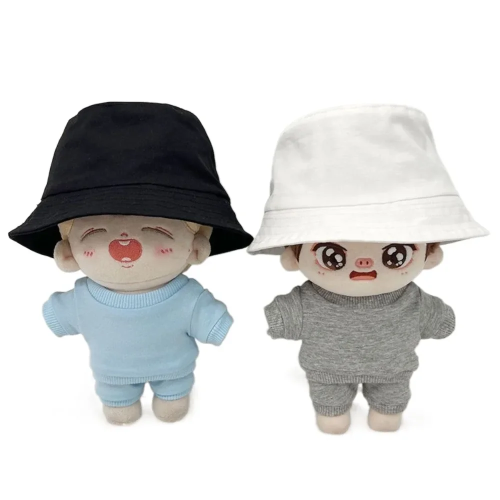 Same Style As Celebrities Cotton Dolls Color Fisherman Hat Mini 10cm 20cm Cotton Doll Hat Cute DIY Miniature Bucket Hat