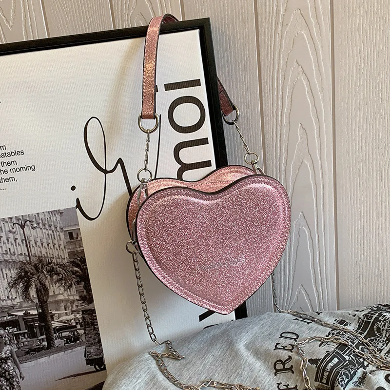 Torebka dziecięca Crossbody Bright Faced Girl Heart-shaped Purse and Handbag Cute Star Chain Women Shoulder Bags Mother Kids Bags Sac