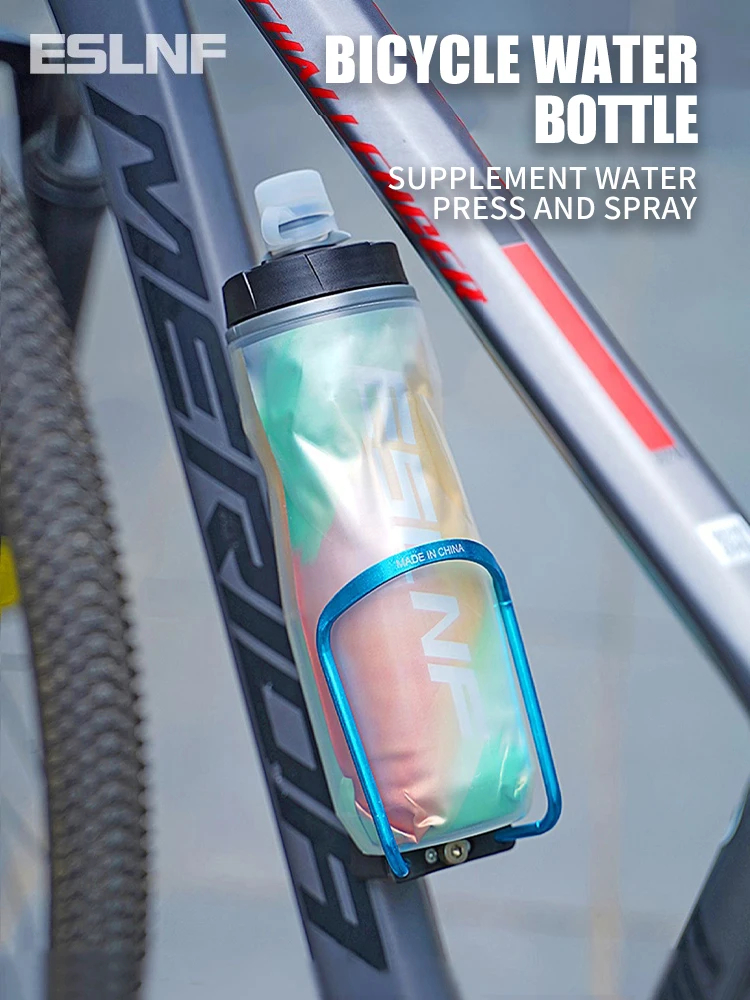 ESLNF Bicycle Water Bottle Ice Protection Sports Water Bottle Large Capacity Fitness Water Cup Outdoor Cycling Water Cup Accesso