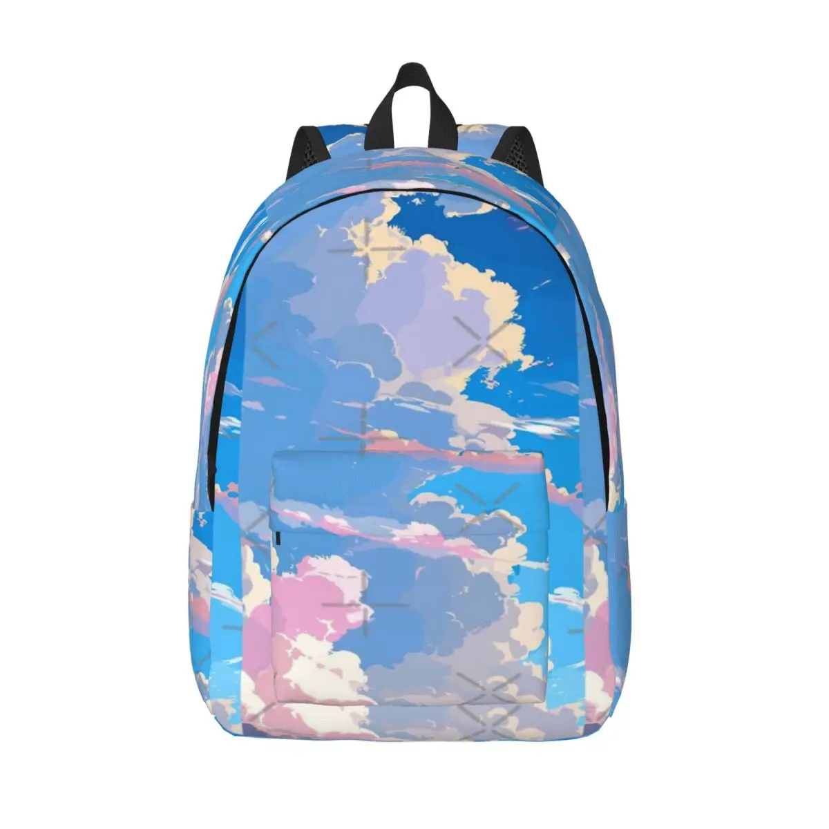 

Anime Style Clouds Simple and Stylish Backpack Canvas Backpack Men's backpack