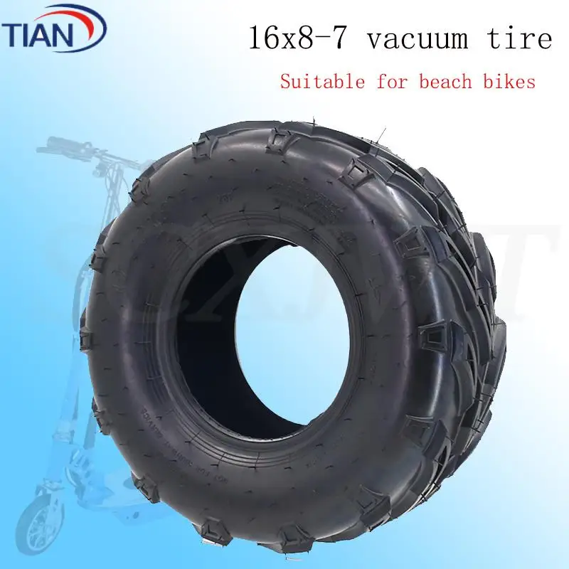 

16x8-7 Tubeless TireGolf Cart Buggy Lawn Mower Snow Plow Quad Bike Wheels Accessories