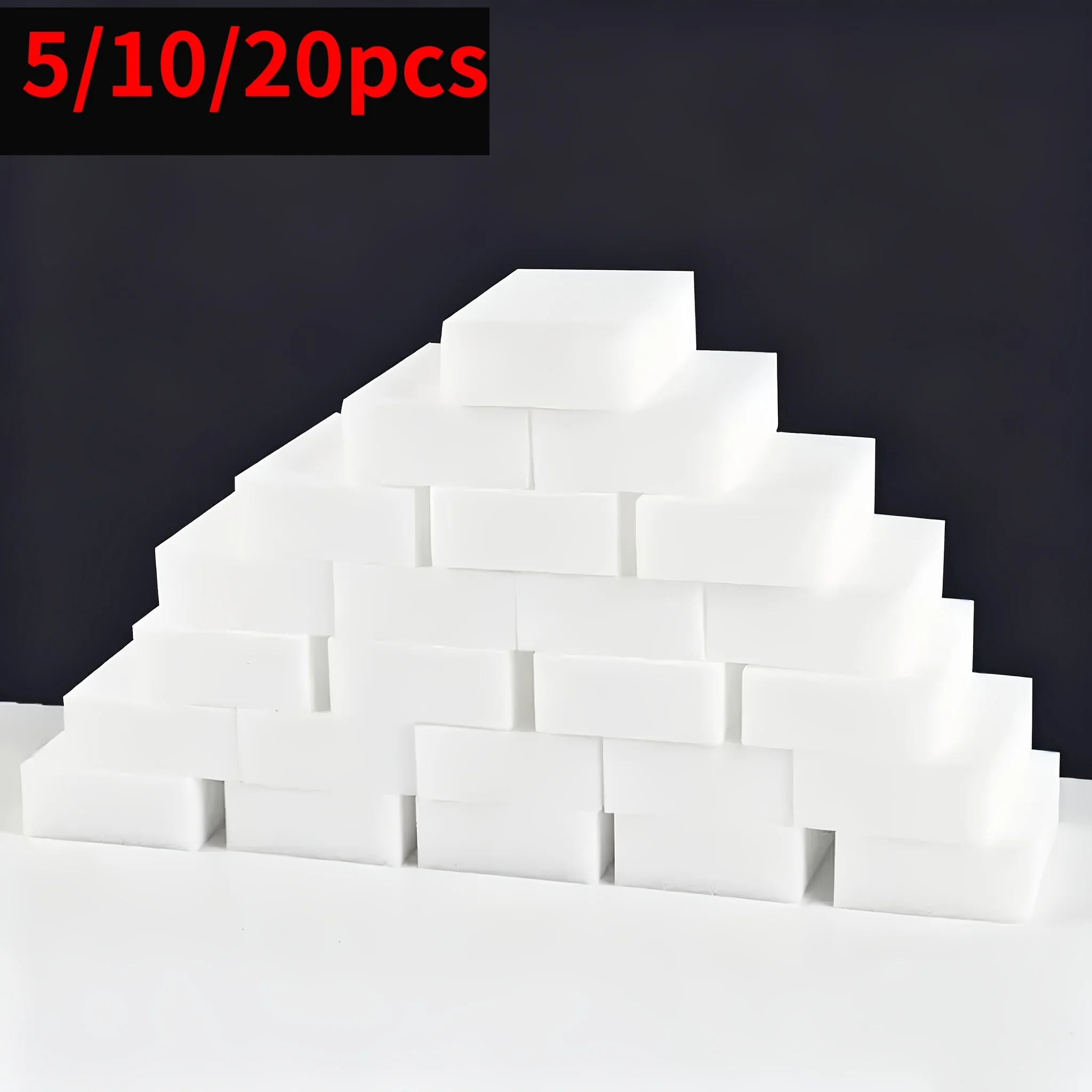 5/10/20/50 Pcs Melamine Sponge Cleaning Pads, Suitable for Kitchen Sinks, Bathtubs, Tiles, Etc., Bathroom Cleaning Supplies 100X