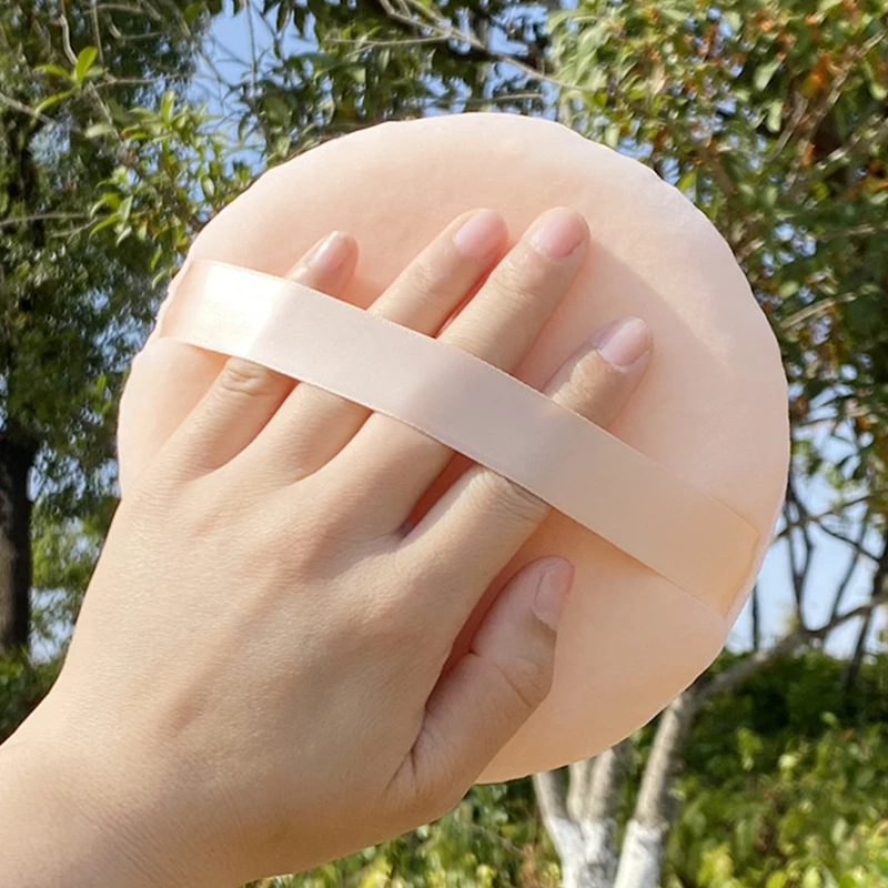 2 Stuks Extra Grote Maat Droge Poederdonsjes 130/150 Mm Zachte Ronde Make-Up Spons Cosmetische Foundation Bladerdeeg vrouw Beauty Make Up Tool