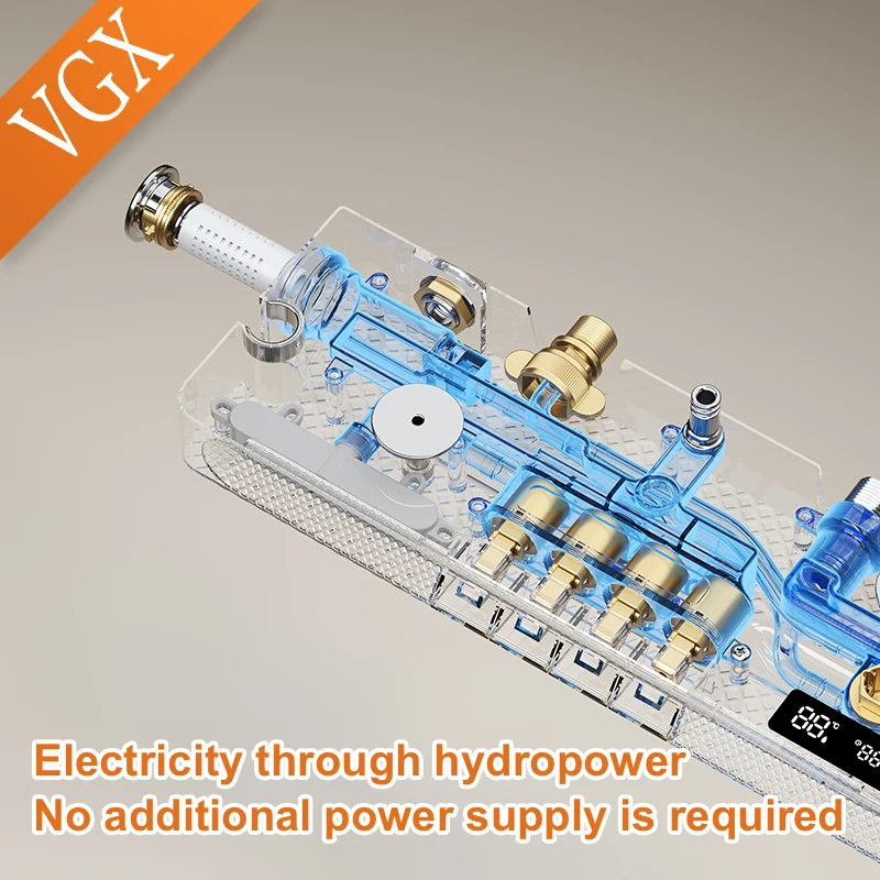 Imagem -02 - Vgx-sistema Termostático Digital do Chuveiro Exibição Inteligente da Temperatura do Banheiro Conjunto de Torneira Conjunto de Chuveiro Bidé