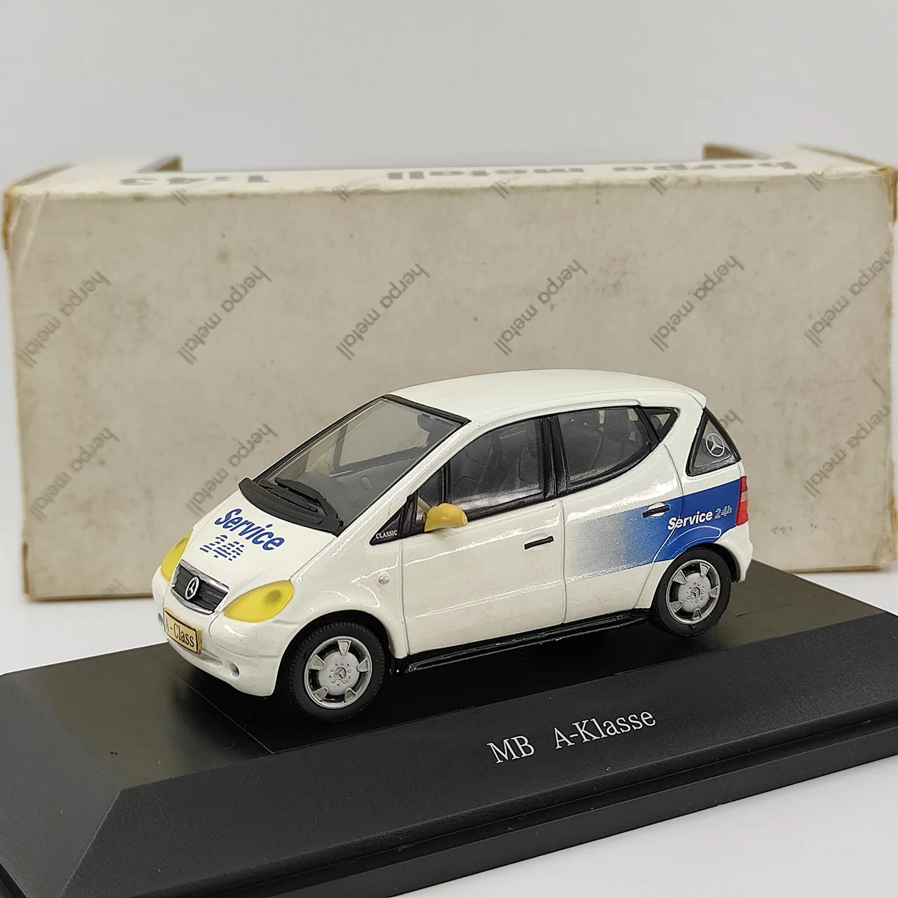 

Defective Diecast HERPA 1:43 Scale Benz MB A-Klasse Alloy Car Model Collectible Toy Gift Souvenir Display Ornament