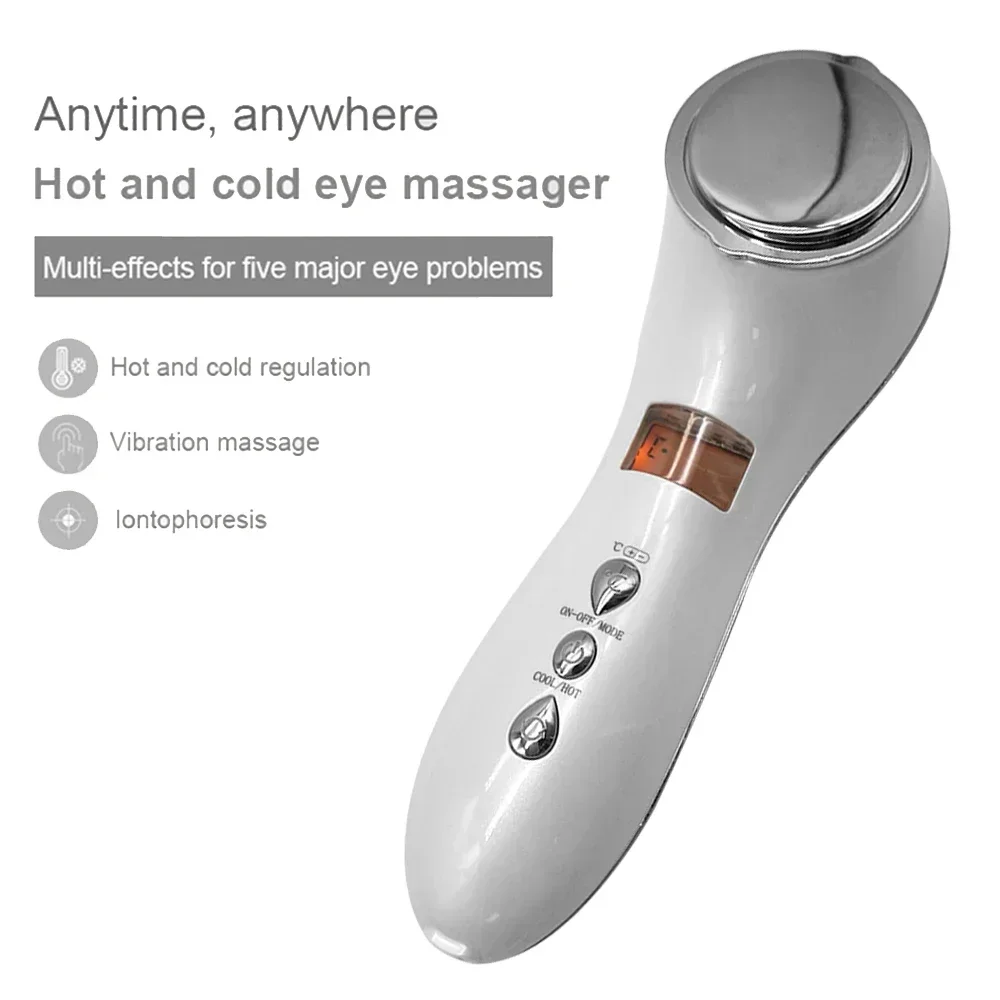 Junyako Schoonheidsinstrument Massage Ionen Huidverstevigende Machine Warme en koude trillingen Lifting Visage Schoonheidsapparaat Gezichtsmassager