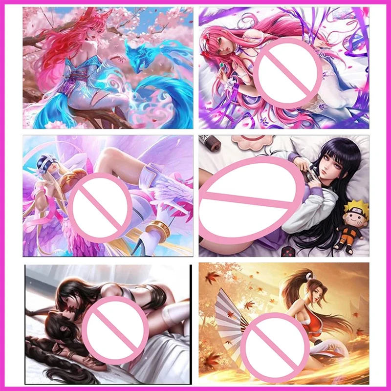 

Anime Goddess Story Rare Quicksand Refraction Flashcards Ahri Angewomon Hancock Toys for boys Collectible Cards Birthday Gifts