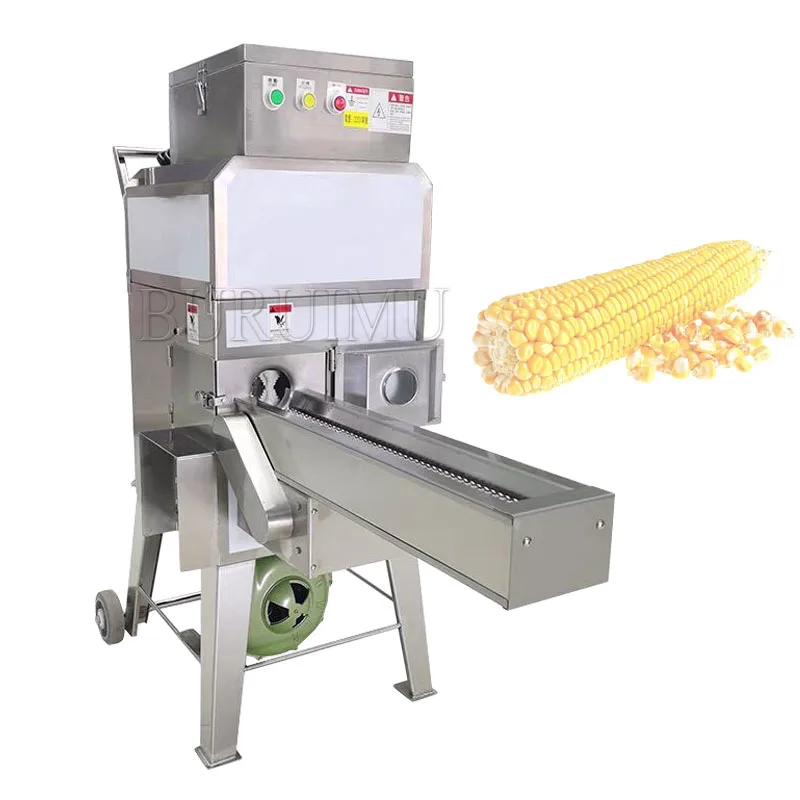 Household Small Corn Thresher Fully Automatic Electric Maize Peeler Thresher